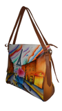 City of Love - Hand Painted Leather Bag