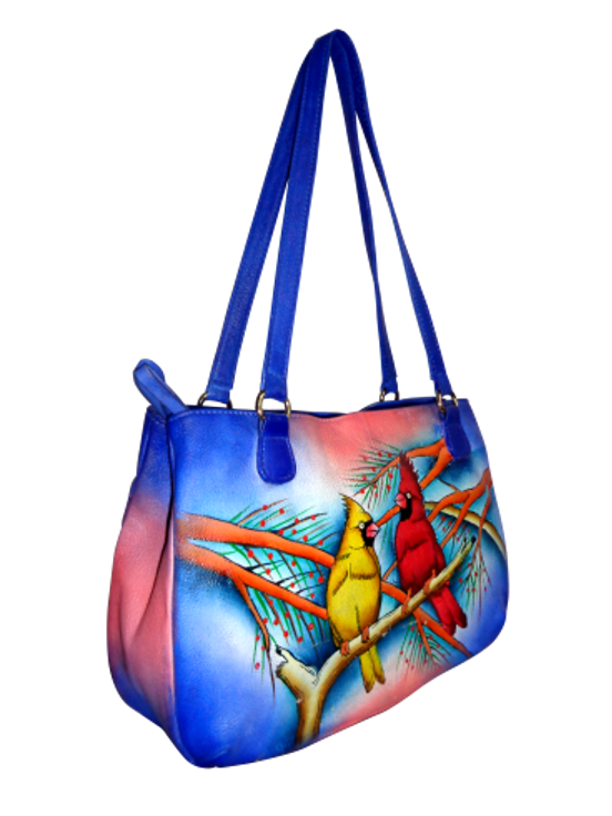 Painted Leather Bag