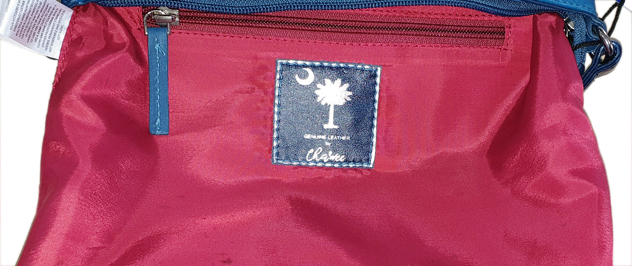 Moon & Palmetto Shoulder Bag - Hand Painted Leather Bag